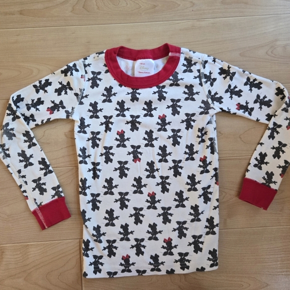 Hanna Andersson Disney Minnie Mouse 2-piece long sleeved top pants pajama set - Picture 3 of 7